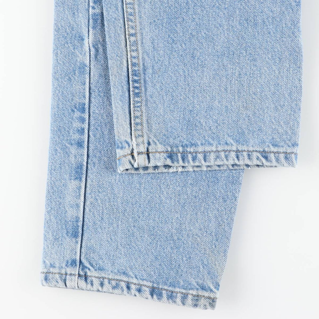 00'S Carhartt tapered denim pants for men, W33 equivalent cotton Blue type light blue Vintage Second Hand