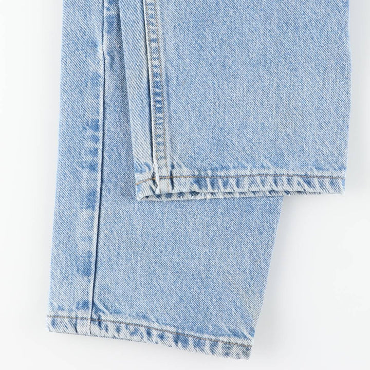 00'S Carhartt tapered denim pants for men, W33 equivalent cotton Blue type light blue Vintage Second Hand