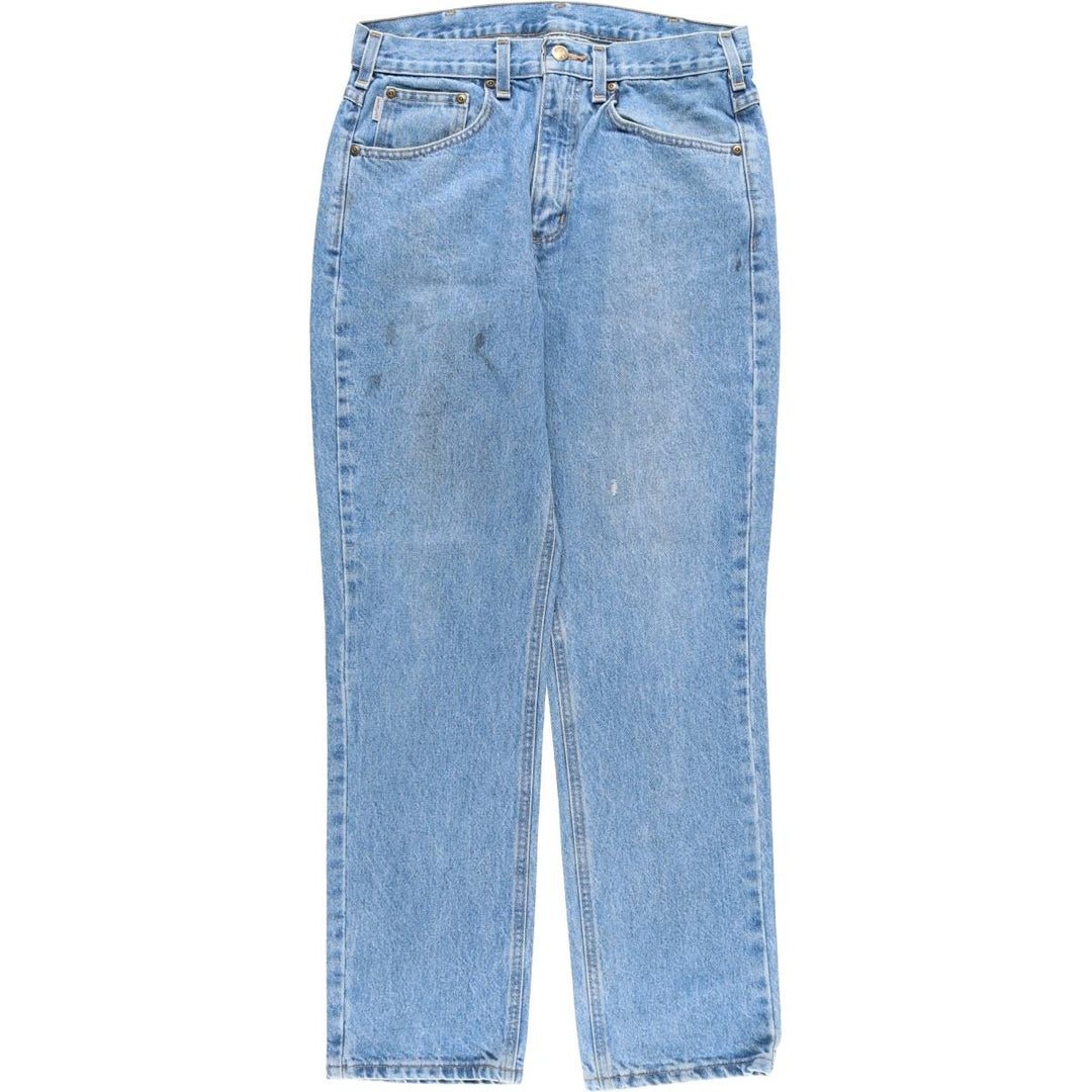 Carhartt Traditional Fit Tapered Denim Pants, Men's, Size W32 cotton Blue type light blue Vintage Second Hand