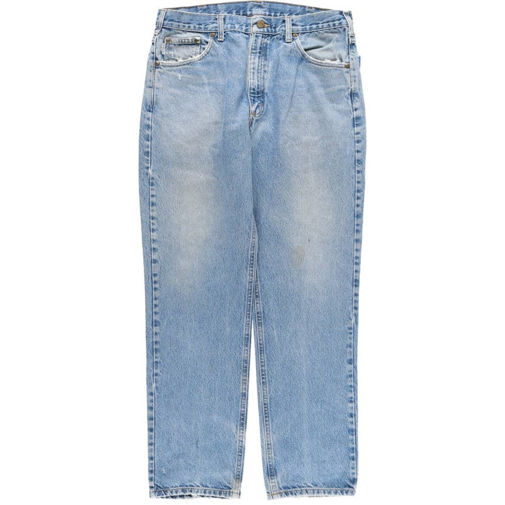 Carhartt Tapered Denim Pants for Men, W35 equivalent unclear blue type Vintage Second Hand