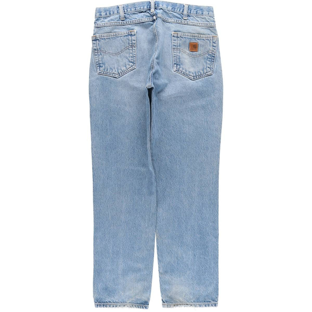 Carhartt Tapered Denim Pants for Men, W35 equivalent unclear blue type Vintage Second Hand
