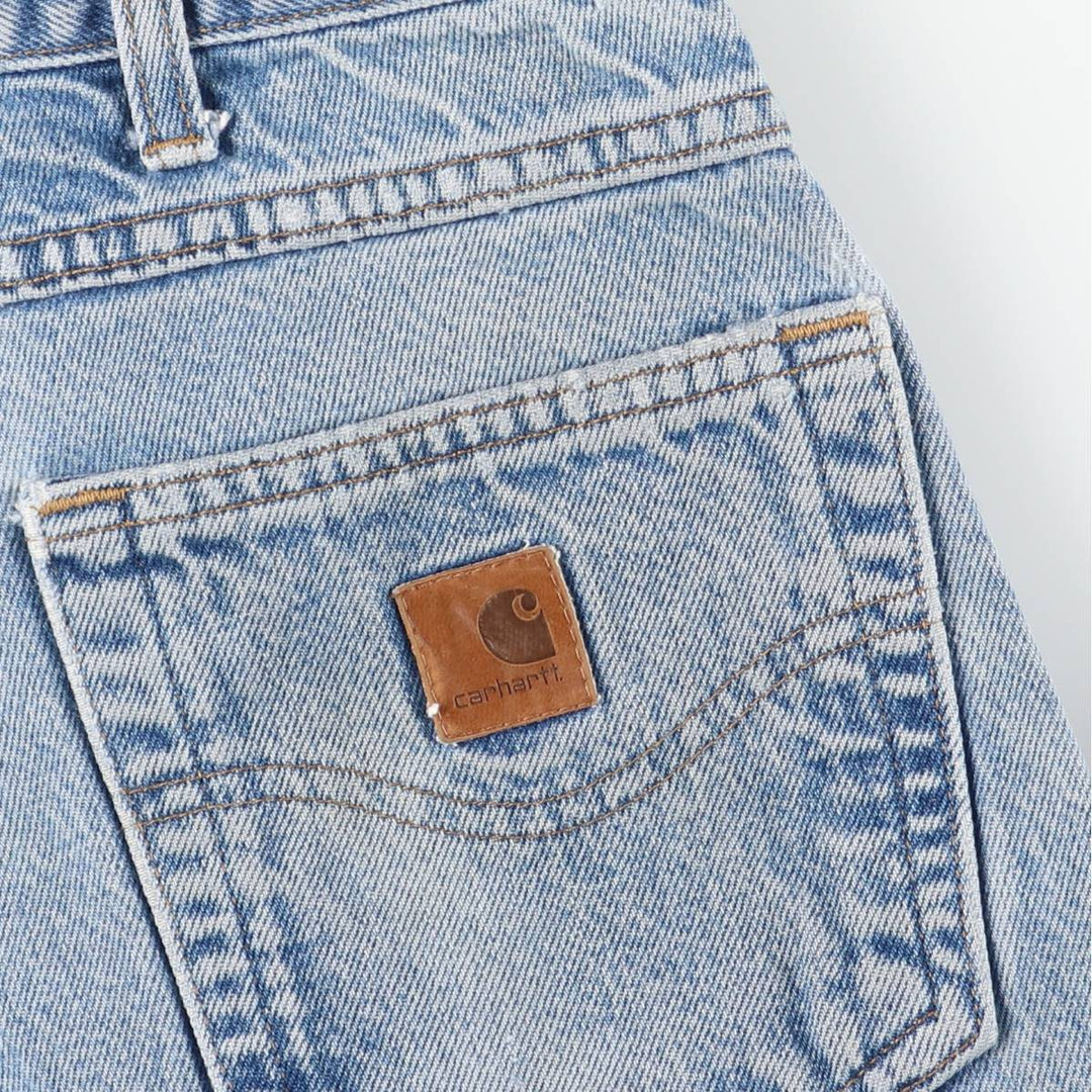 Carhartt Tapered Denim Pants for Men, W35 equivalent unclear blue type Vintage Second Hand