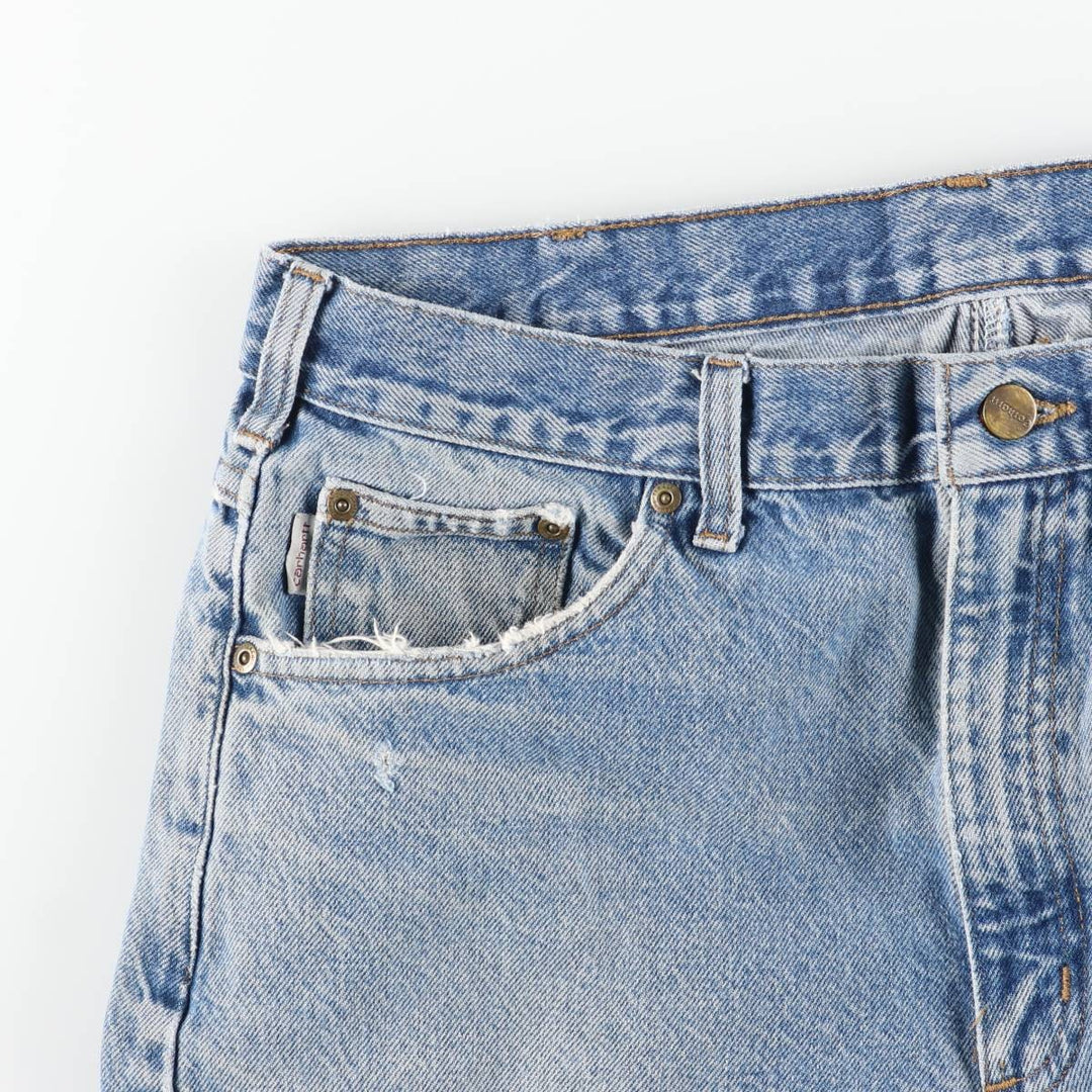 Carhartt Tapered Denim Pants for Men, W35 equivalent unclear blue type Vintage Second Hand