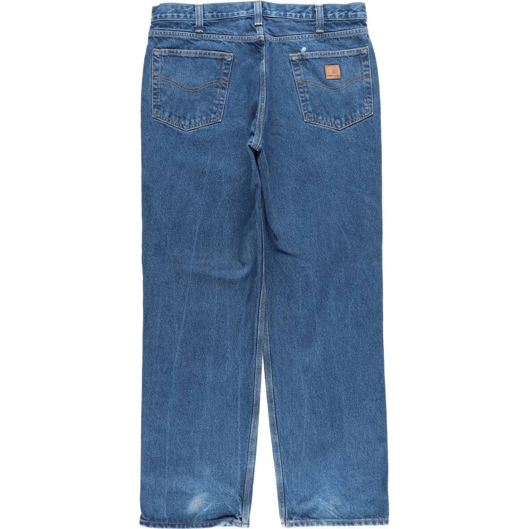 Carhartt Relaxed Fit Tapered Denim Pants for Men, W37 cotton blue type Vintage Second Hand
