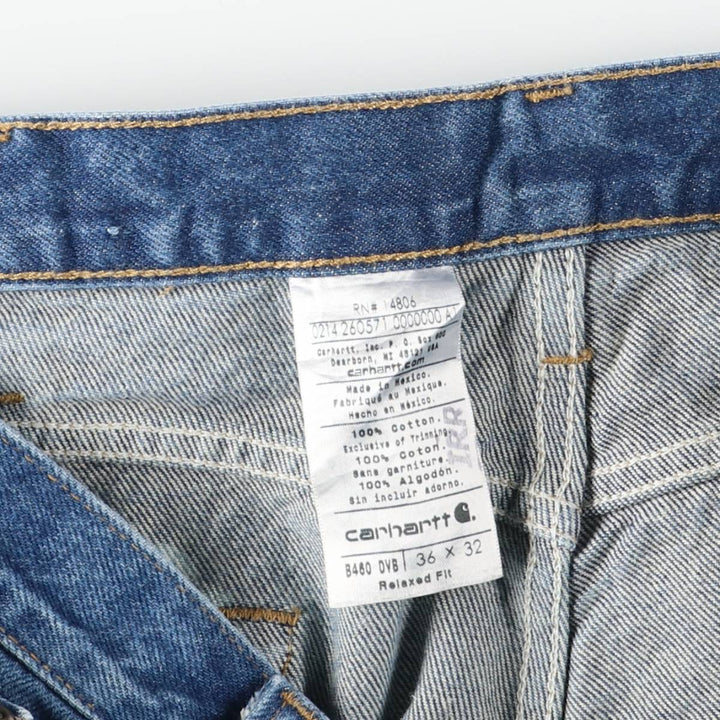 Carhartt Relaxed Fit Tapered Denim Pants for Men, W37 cotton blue type Vintage Second Hand