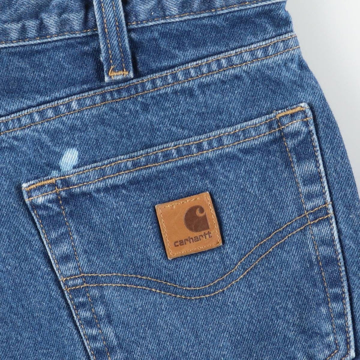 Carhartt Relaxed Fit Tapered Denim Pants for Men, W37 cotton blue type Vintage Second Hand