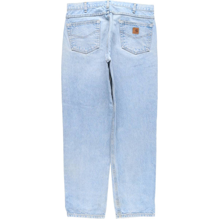 Carhartt Relaxed Fit Tapered Denim Pants for Men, W36 cotton blue type Vintage Second Hand
