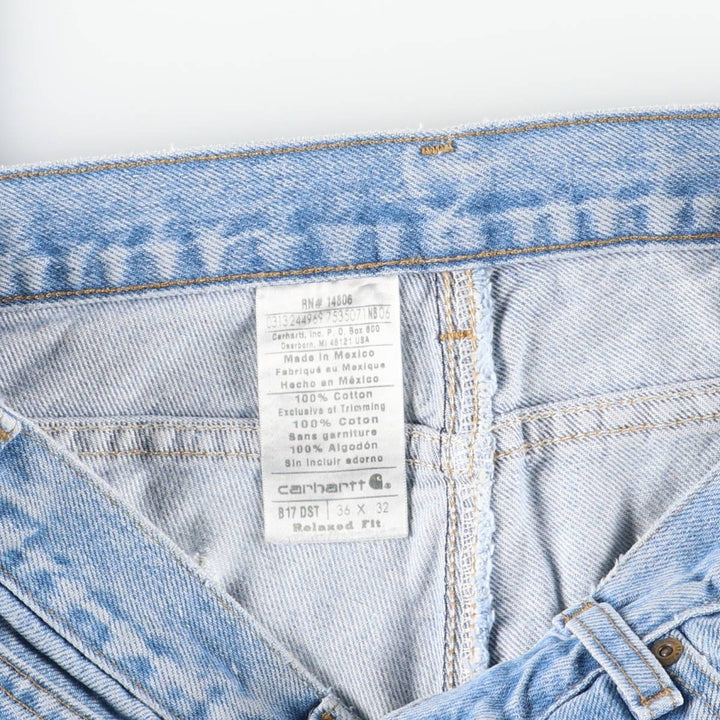 Carhartt Relaxed Fit Tapered Denim Pants for Men, W36 cotton blue type Vintage Second Hand