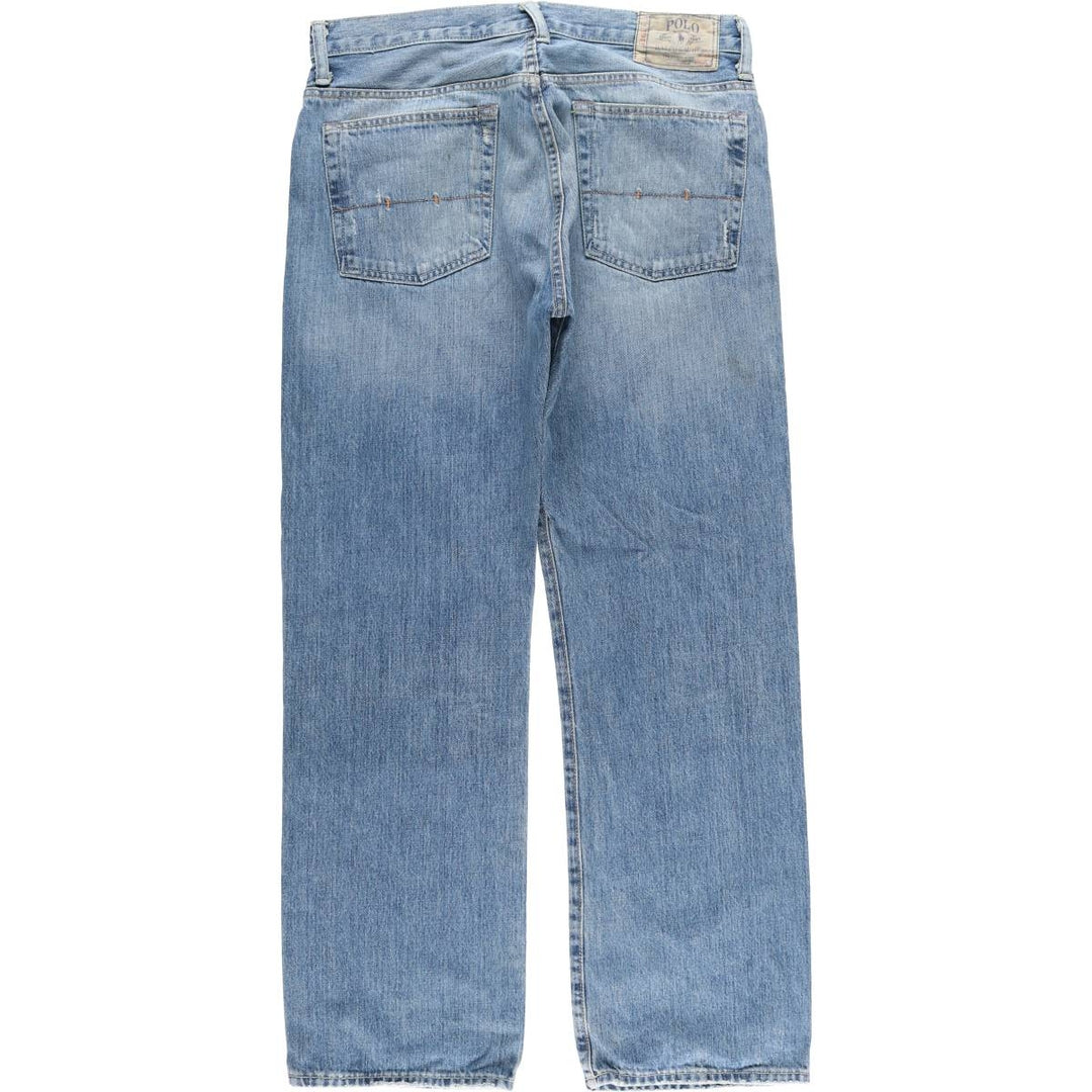 Ralph Lauren POLO RALPH LAUREN men's tapered denim pants, size W34 cotton blue type Vintage Second Hand