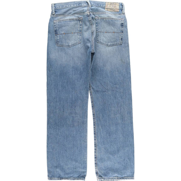 Ralph Lauren POLO RALPH LAUREN men's tapered denim pants, size W34 cotton blue type Vintage Second Hand