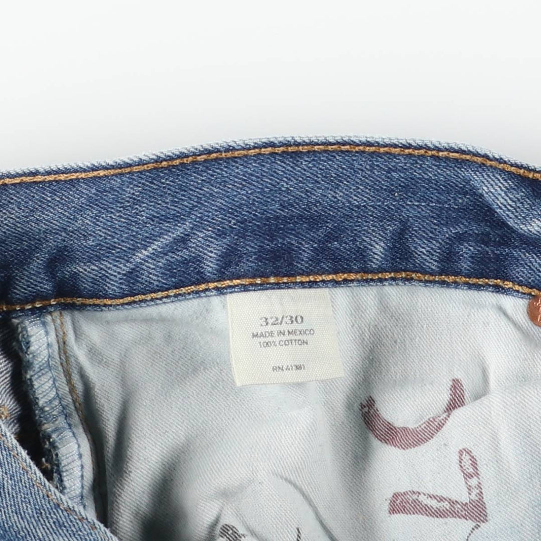 Ralph Lauren POLO RALPH LAUREN men's tapered denim pants, size W34 cotton blue type Vintage Second Hand