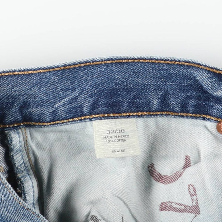 Ralph Lauren POLO RALPH LAUREN men's tapered denim pants, size W34 cotton blue type Vintage Second Hand