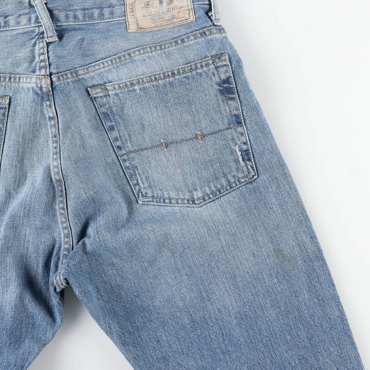 Ralph Lauren POLO RALPH LAUREN men's tapered denim pants, size W34 cotton blue type Vintage Second Hand