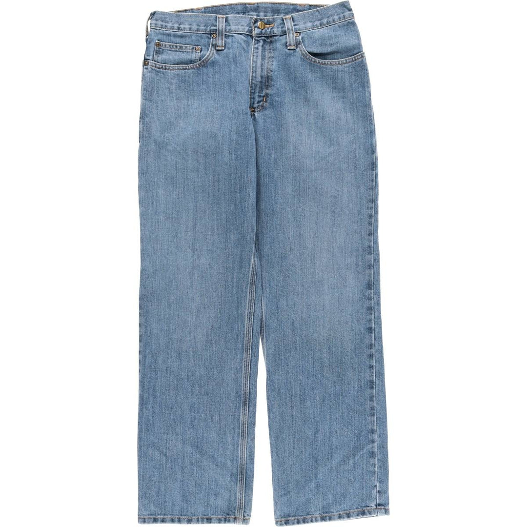 Carhartt Tapered Denim Pants for Men, W33 equivalent cotton Blue type light blue Vintage Second Hand