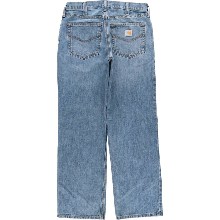 Carhartt Tapered Denim Pants for Men, W33 equivalent cotton Blue type light blue Vintage Second Hand