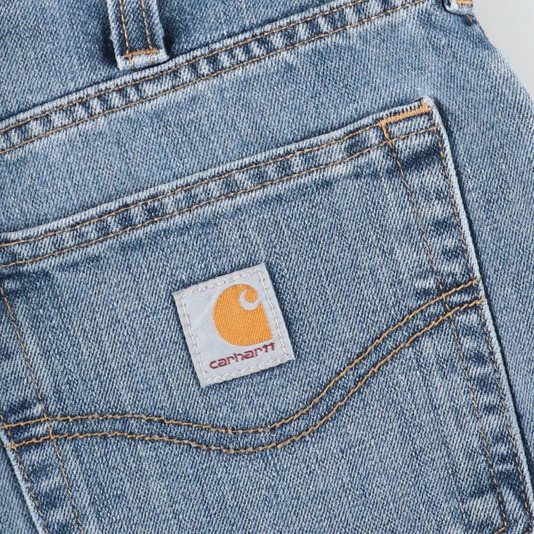 Carhartt Tapered Denim Pants for Men, W33 equivalent cotton Blue type light blue Vintage Second Hand