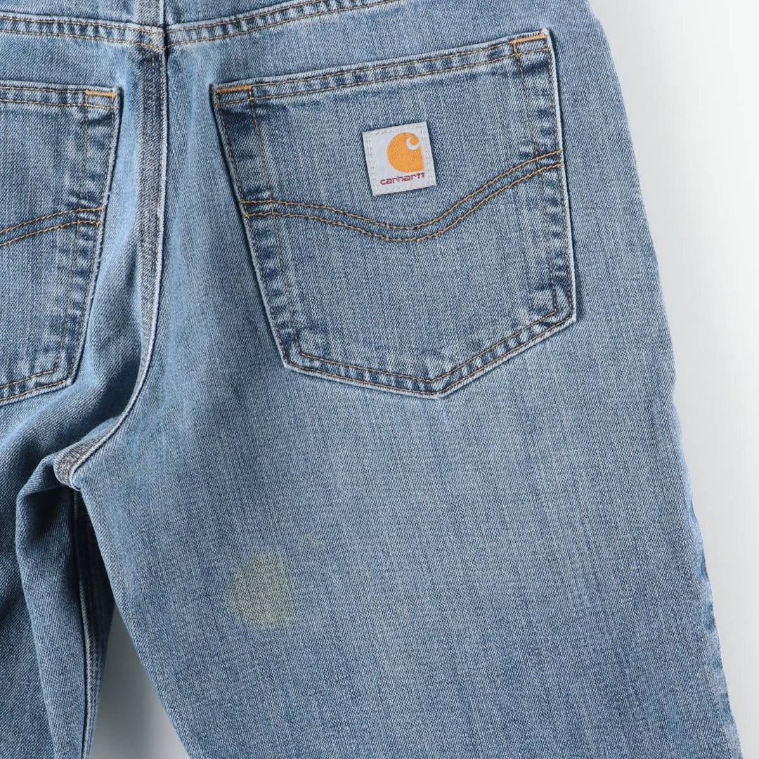 Carhartt Tapered Denim Pants for Men, W33 equivalent cotton Blue type light blue Vintage Second Hand