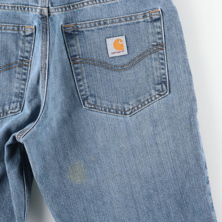 Carhartt Tapered Denim Pants for Men, W33 equivalent cotton Blue type light blue Vintage Second Hand