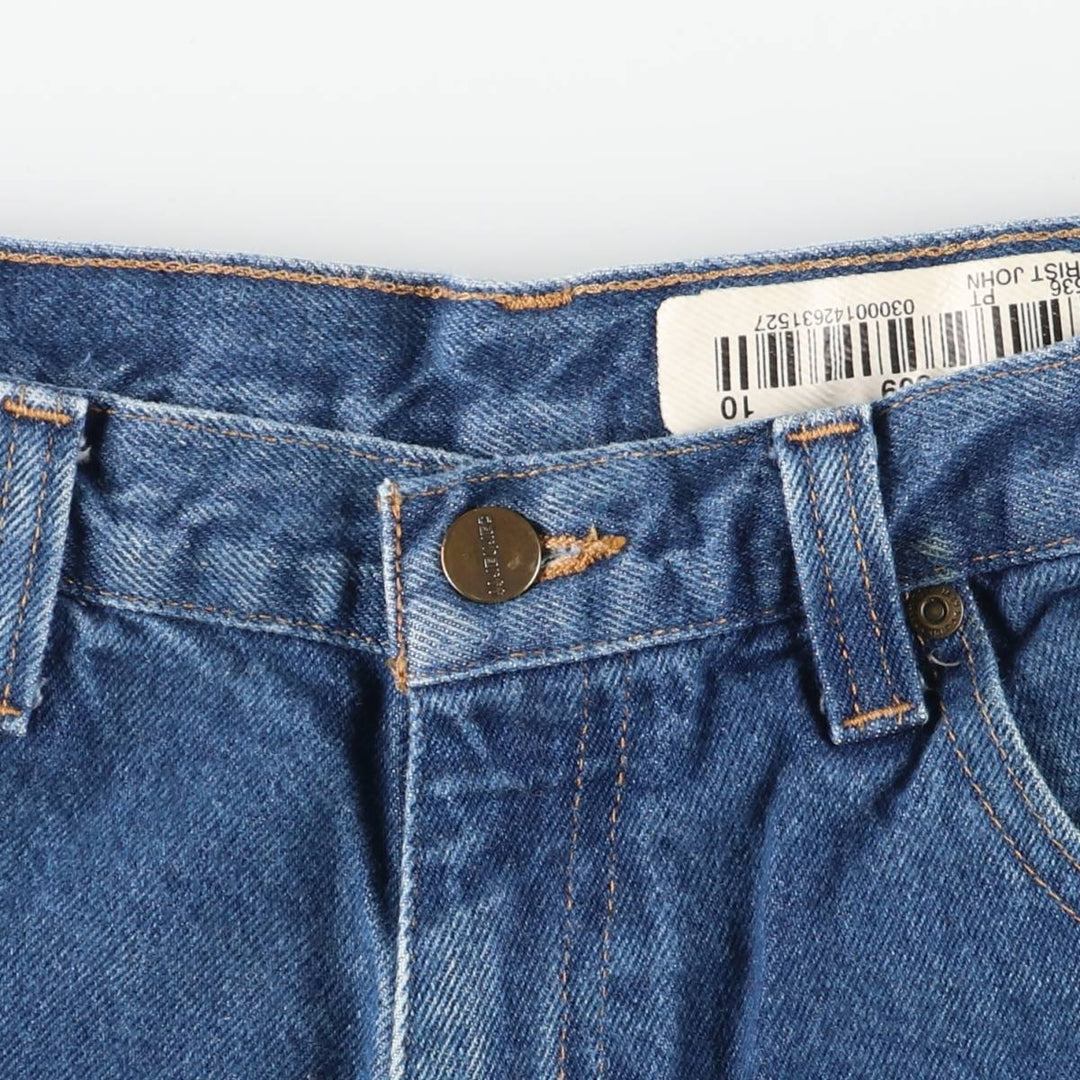 Carhartt Relaxed Fit Tapered Denim Pants for Men, W34 equivalent cotton blue type Vintage Second Hand