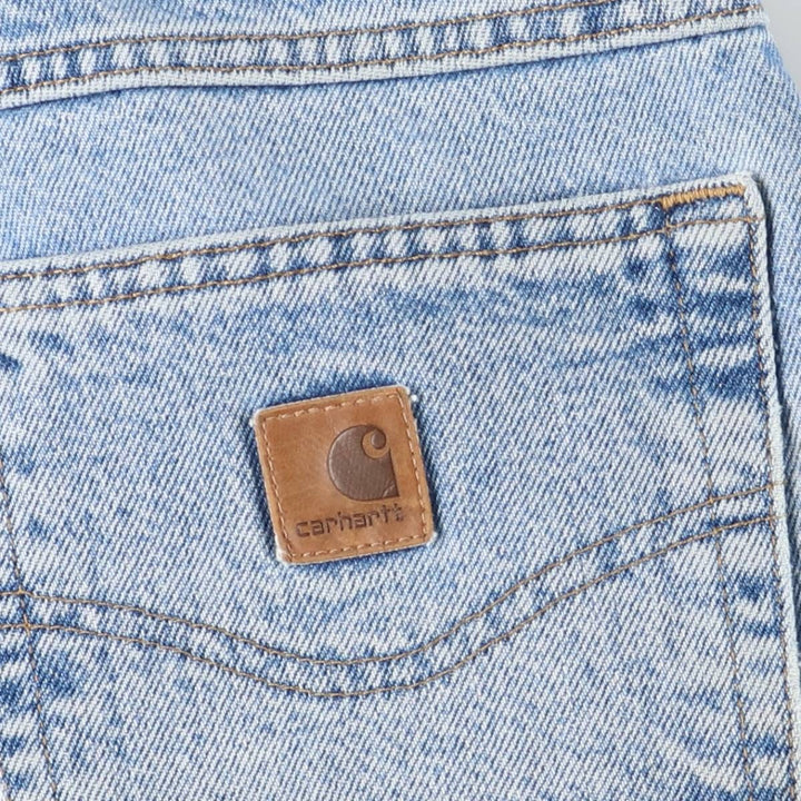 Carhartt Relaxed Fit Tapered Denim Pants for Men, W34 equivalent cotton blue type Vintage Second Hand