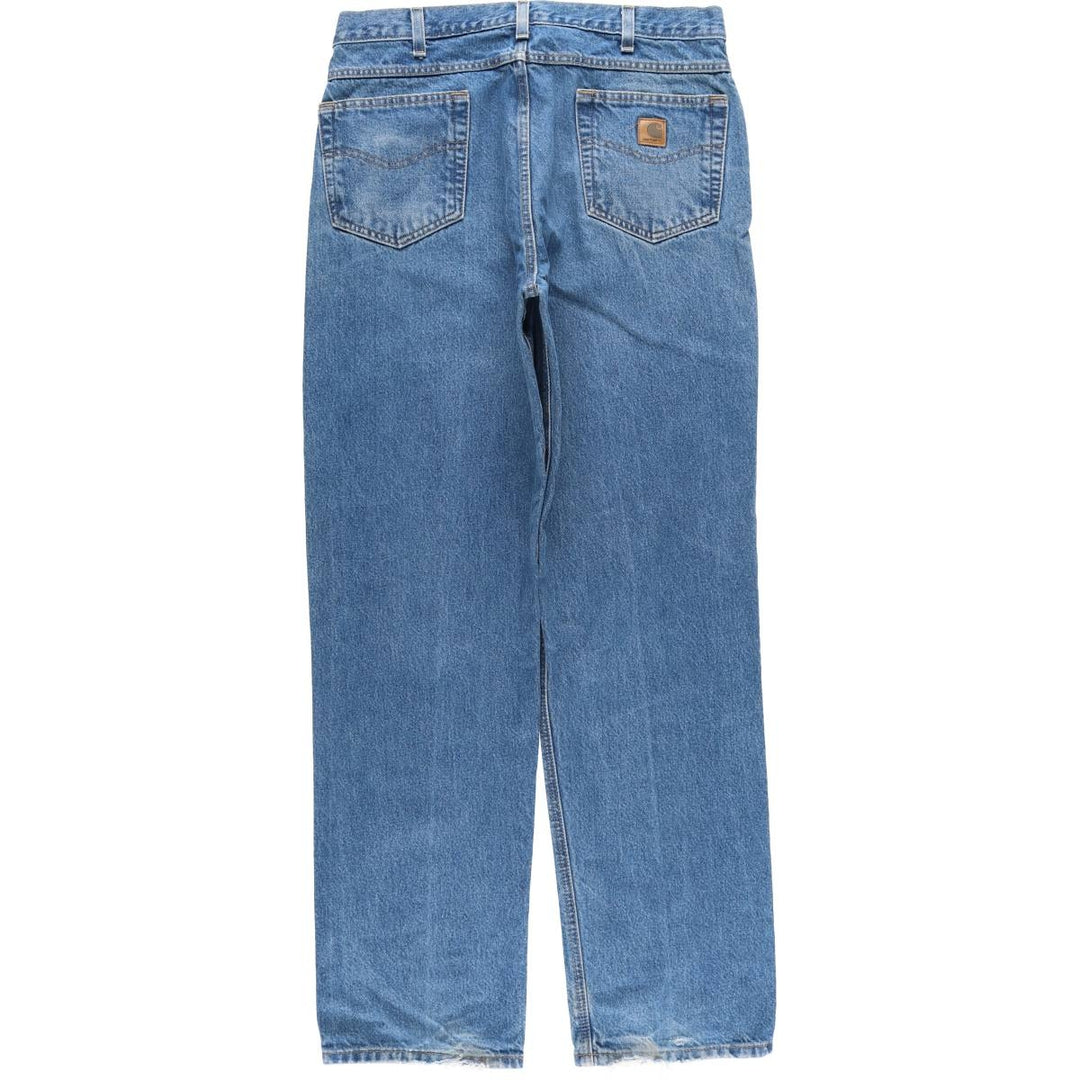 Carhartt Relaxed Fit Tapered Denim Pants for Men, W36 cotton blue type Vintage Second Hand