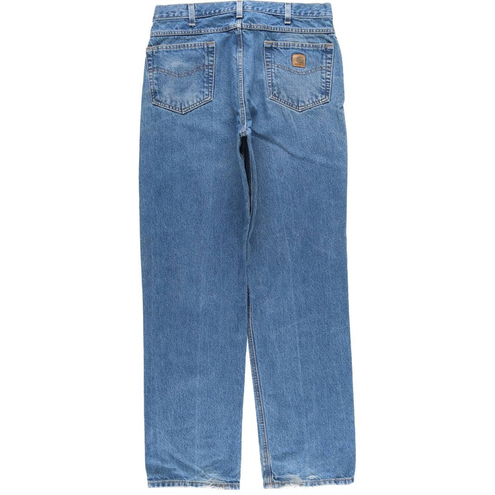 Carhartt Relaxed Fit Tapered Denim Pants for Men, W36 cotton blue type Vintage Second Hand
