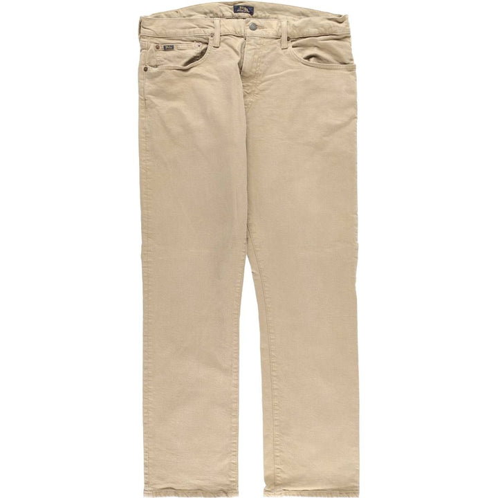 Ralph Lauren Polo RALPH LAUREN Men's Tapered Denim Pants, Size W37 cotton Beige type Vintage Second Hand