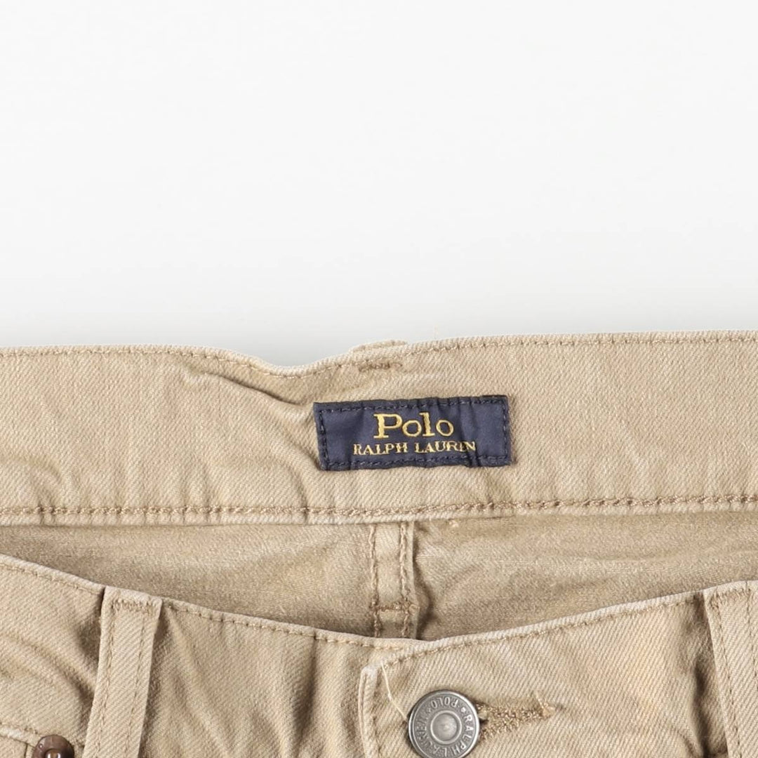 Ralph Lauren Polo RALPH LAUREN Men's Tapered Denim Pants, Size W37 cotton Beige type Vintage Second Hand