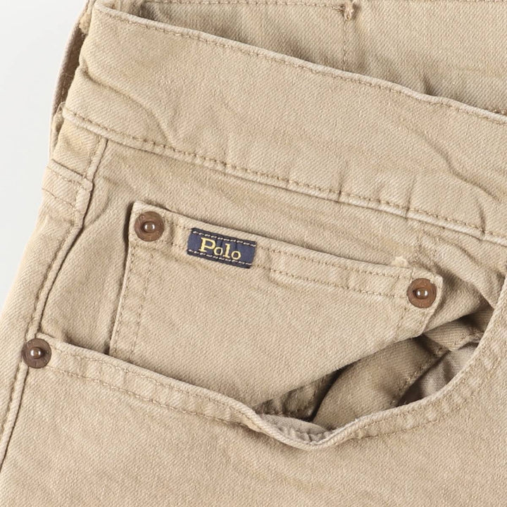 Ralph Lauren Polo RALPH LAUREN Men's Tapered Denim Pants, Size W37 cotton Beige type Vintage Second Hand