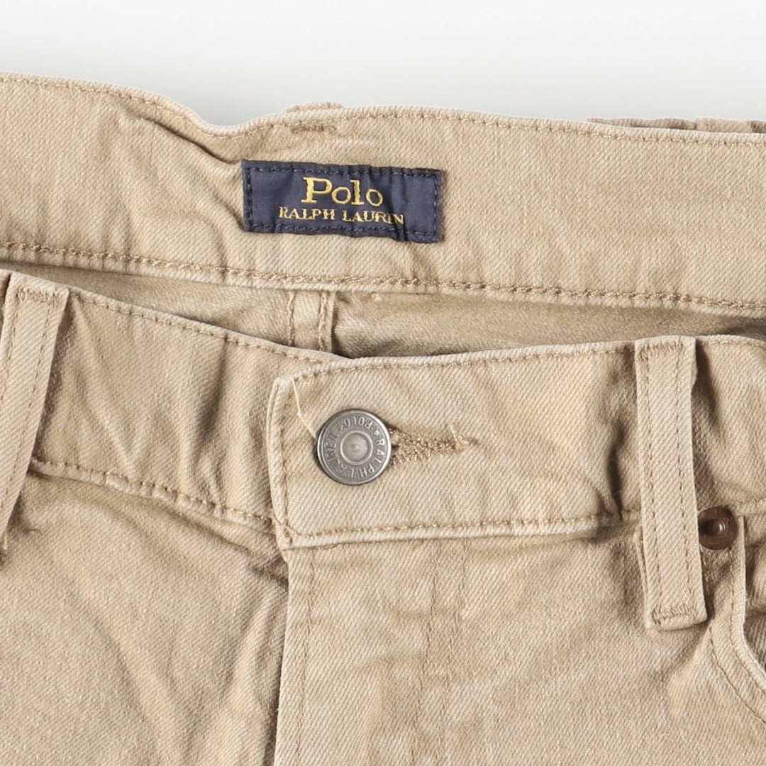 Ralph Lauren Polo RALPH LAUREN Men's Tapered Denim Pants, Size W37 cotton Beige type Vintage Second Hand