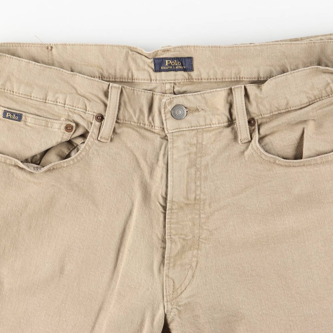 Ralph Lauren Polo RALPH LAUREN Men's Tapered Denim Pants, Size W37 cotton Beige type Vintage Second Hand