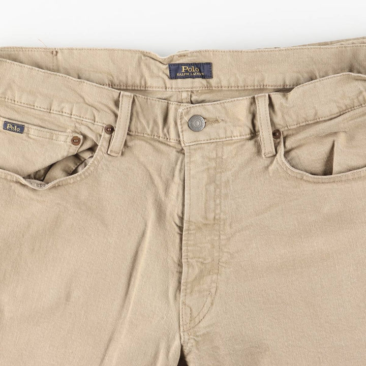 Ralph Lauren Polo RALPH LAUREN Men's Tapered Denim Pants, Size W37 cotton Beige type Vintage Second Hand