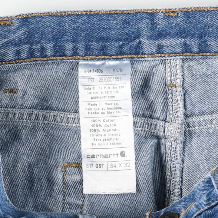Carhartt Tapered Denim Pants for Men, W34 equivalent cotton blue type Vintage Second Hand