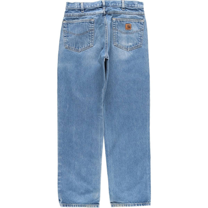 Carhartt Tapered Denim Pants for Men, W33 equivalent cotton blue type Vintage Second Hand