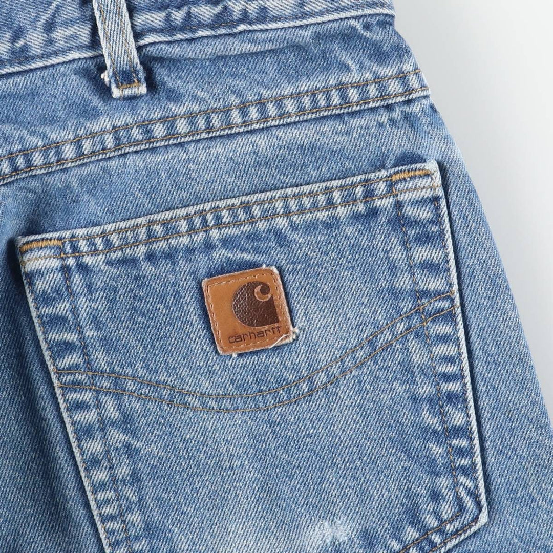 Carhartt Tapered Denim Pants for Men, W33 equivalent cotton blue type Vintage Second Hand