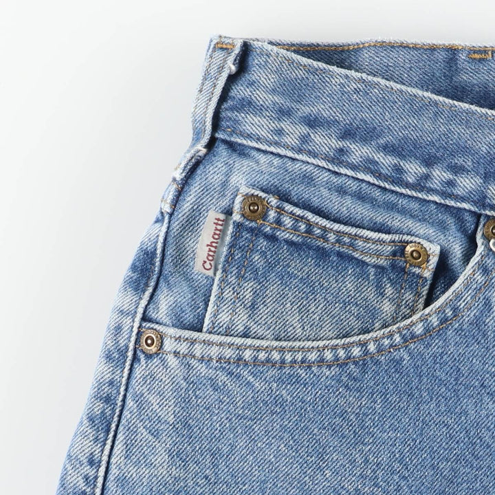Carhartt Tapered Denim Pants for Men, W33 equivalent cotton blue type Vintage Second Hand