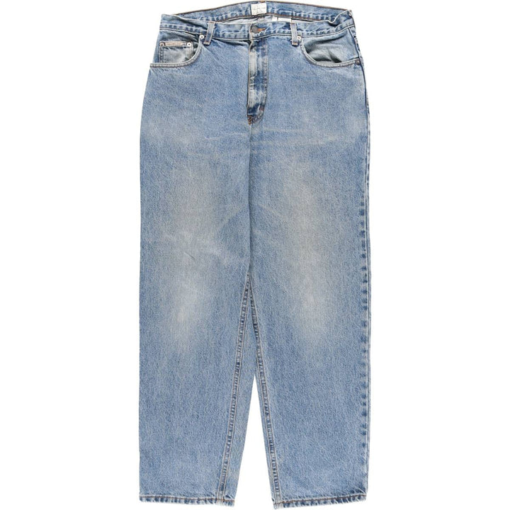 90s-00'S Vintage Calvin Klein Jeans Tapered Denim Pants, Made in USA, Men's Size 34 cotton blue type Vintage Second Hand