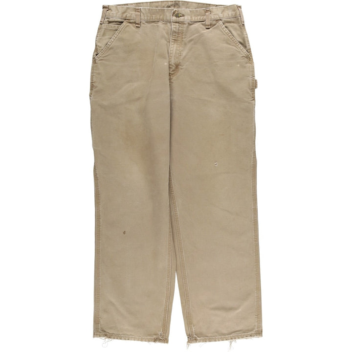 Carhartt Original Dungaree Fit Duck Painter Pants, Men's, W36 equivalent cotton Beige type Vintage Second Hand