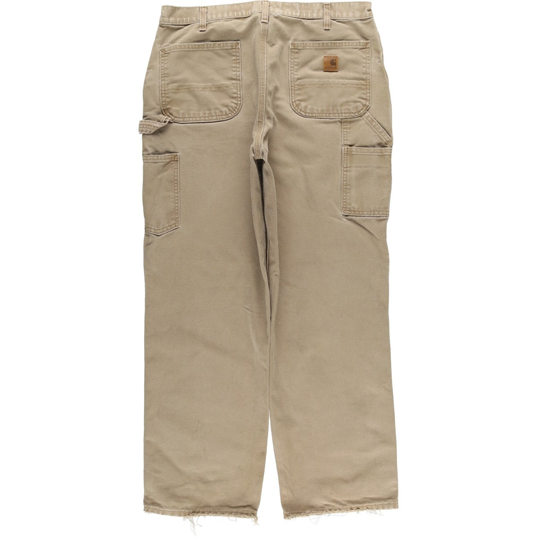 Carhartt Original Dungaree Fit Duck Painter Pants, Men's, W36 equivalent cotton Beige type Vintage Second Hand