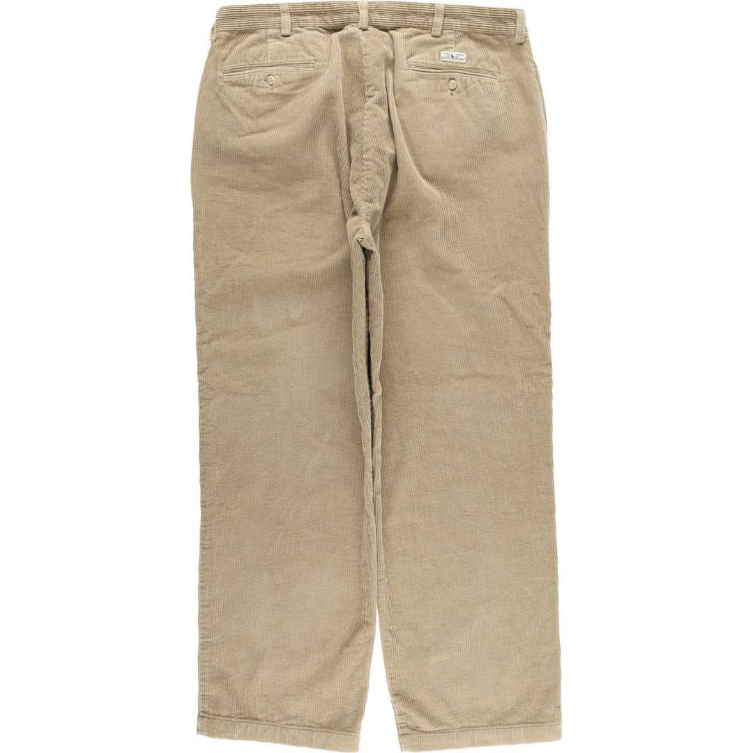 Ralph Lauren Polo Ralph Lauren Two-pleat Corduroy Pants Men's Size W37 cotton Beige type Vintage Second Hand