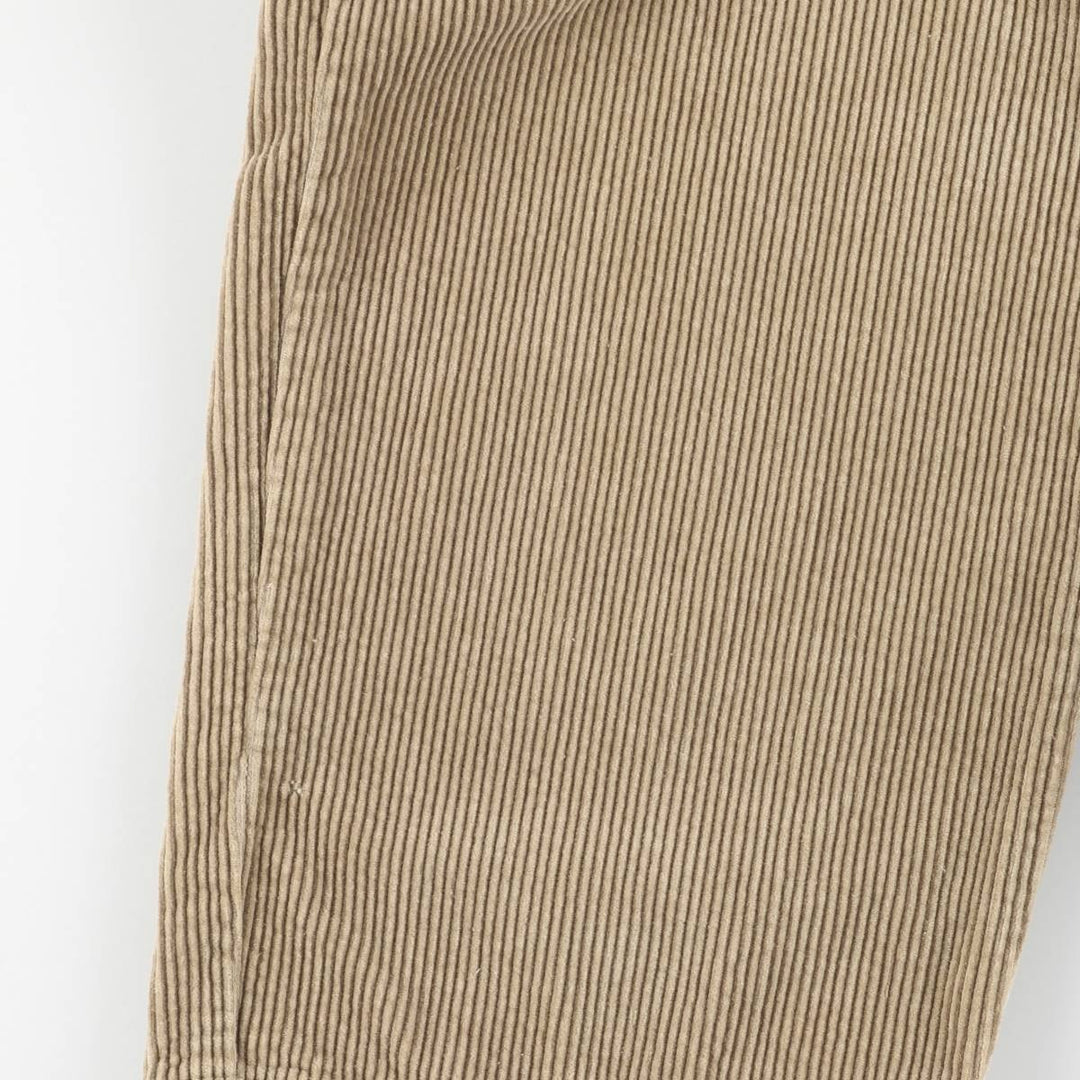Ralph Lauren Polo Ralph Lauren Two-pleat Corduroy Pants Men's Size W37 cotton Beige type Vintage Second Hand