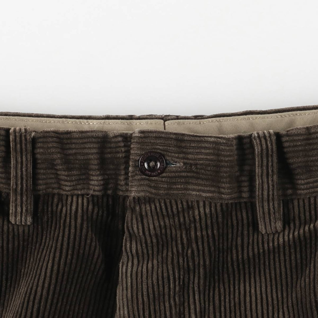 Ralph Lauren POLO by Ralph Lauren PRESTON PANT, men's corduroy pants, size W31. cotton chocolate Vintage Second Hand