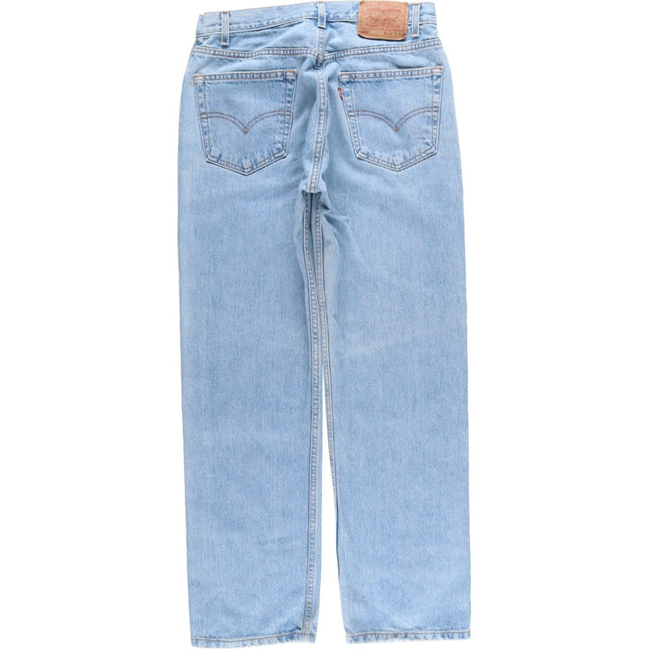 90'S Levi's 505-4834 Regular Fit Straight Leg Tapered Denim Pants, Men's, Size W32, Vintage cotton blue type Vintage Second Hand