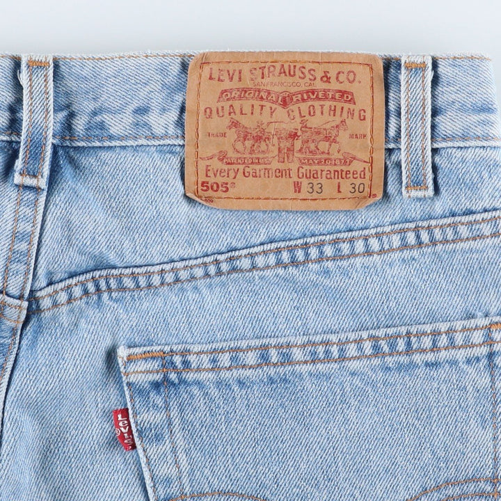 90'S Levi's 505-4834 Regular Fit Straight Leg Tapered Denim Pants, Men's, Size W32, Vintage cotton blue type Vintage Second Hand