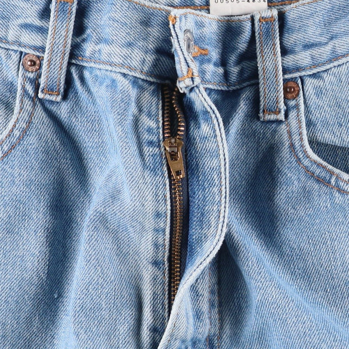 90'S Levi's 505-4834 Regular Fit Straight Leg Tapered Denim Pants, Men's, Size W32, Vintage cotton blue type Vintage Second Hand