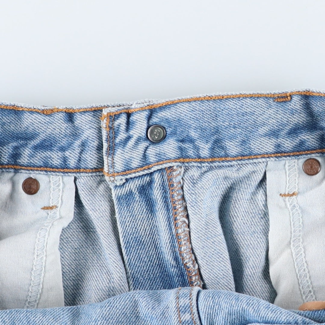 90'S Levi's 505-4834 Regular Fit Straight Leg Tapered Denim Pants, Men's, Size W32, Vintage cotton blue type Vintage Second Hand