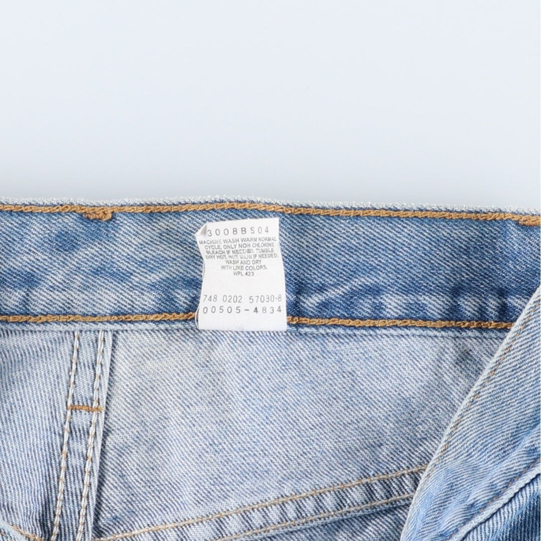 00'S Levi's 505 REGULAR FIT STRAIGHT LEG tapered denim pants for men, W30 equivalent cotton blue type Vintage Second Hand