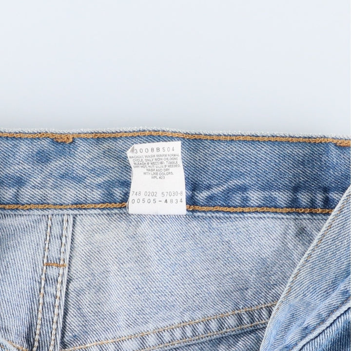 00'S Levi's 505 REGULAR FIT STRAIGHT LEG tapered denim pants for men, W30 equivalent cotton blue type Vintage Second Hand