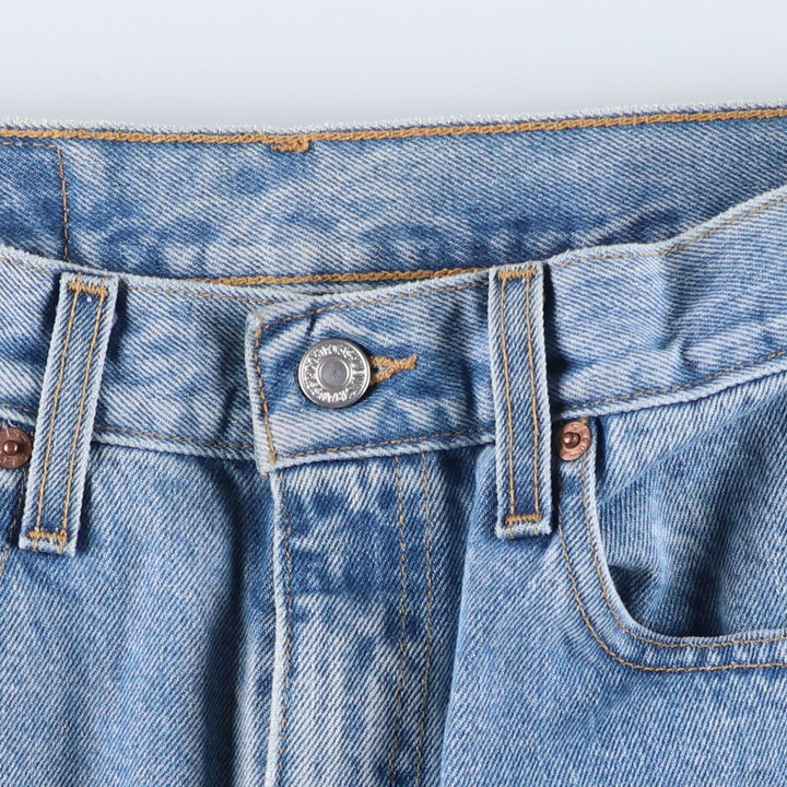 00'S Levi's 505 REGULAR FIT STRAIGHT LEG tapered denim pants for men, W30 equivalent cotton blue type Vintage Second Hand
