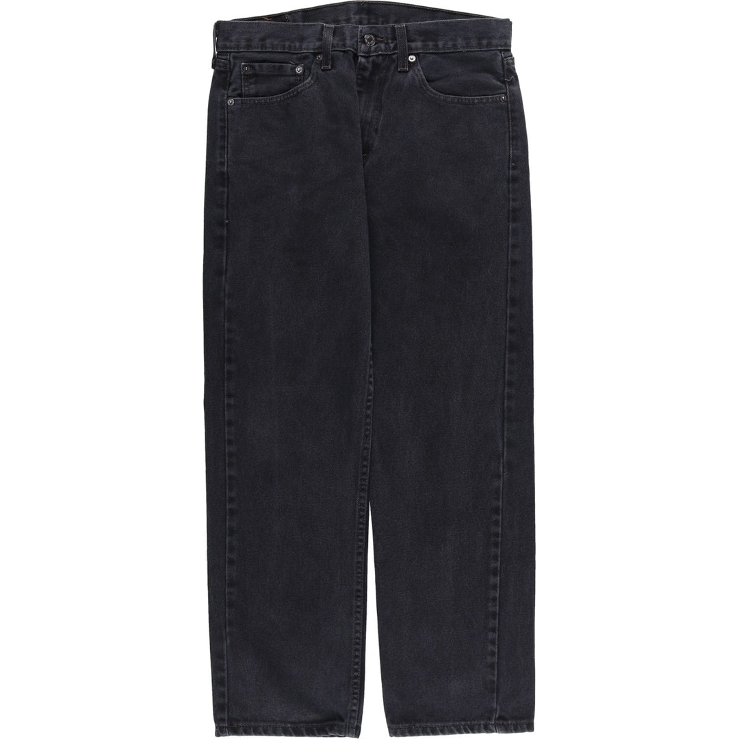 Levi's 505 Black Denim Tapered Denim Pants for Men, W32 equivalent cotton black type Vintage Second Hand